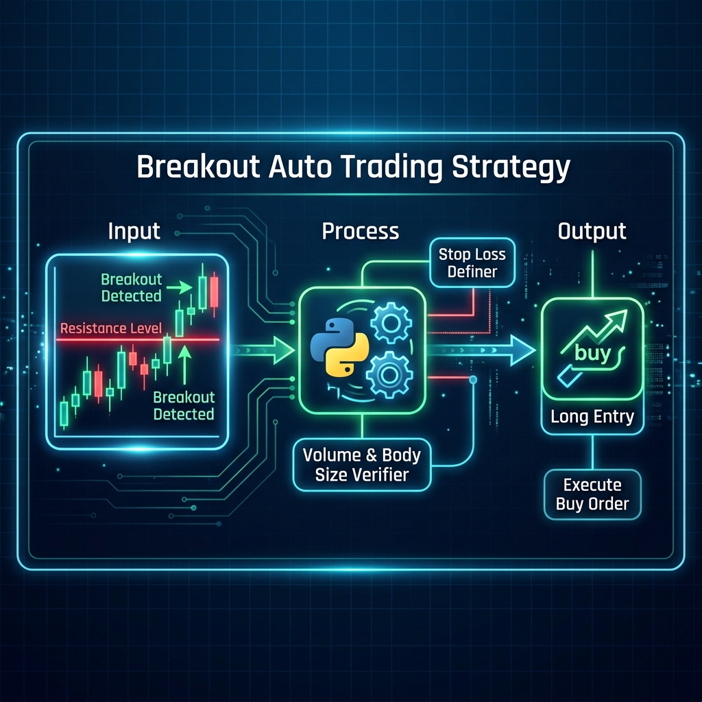 Quy trình thiết kế BOT tự động giao dịch | Auto Trading chiến lược Breakout: Thuật toán nhận diện nến cường lực phá vỡ kháng cự/hỗ trợ